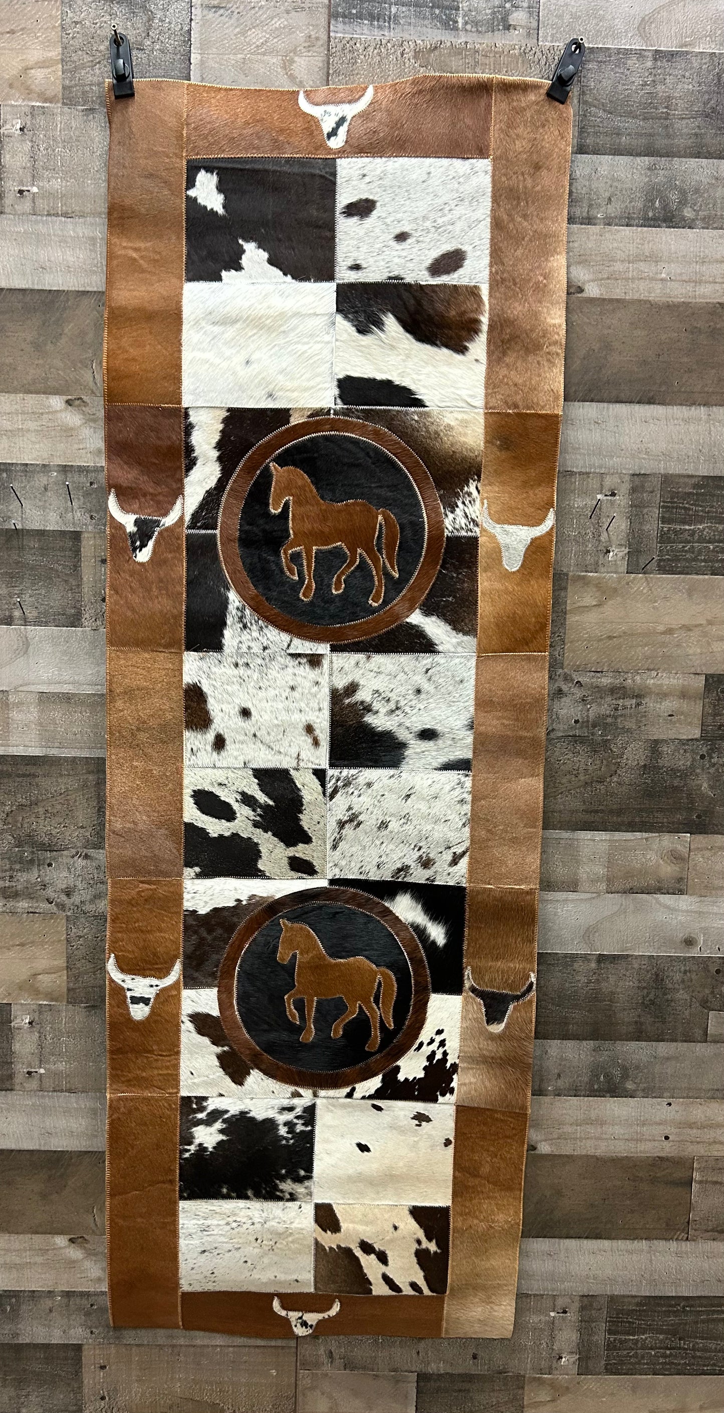 Cowhide floor runner 2’x6’