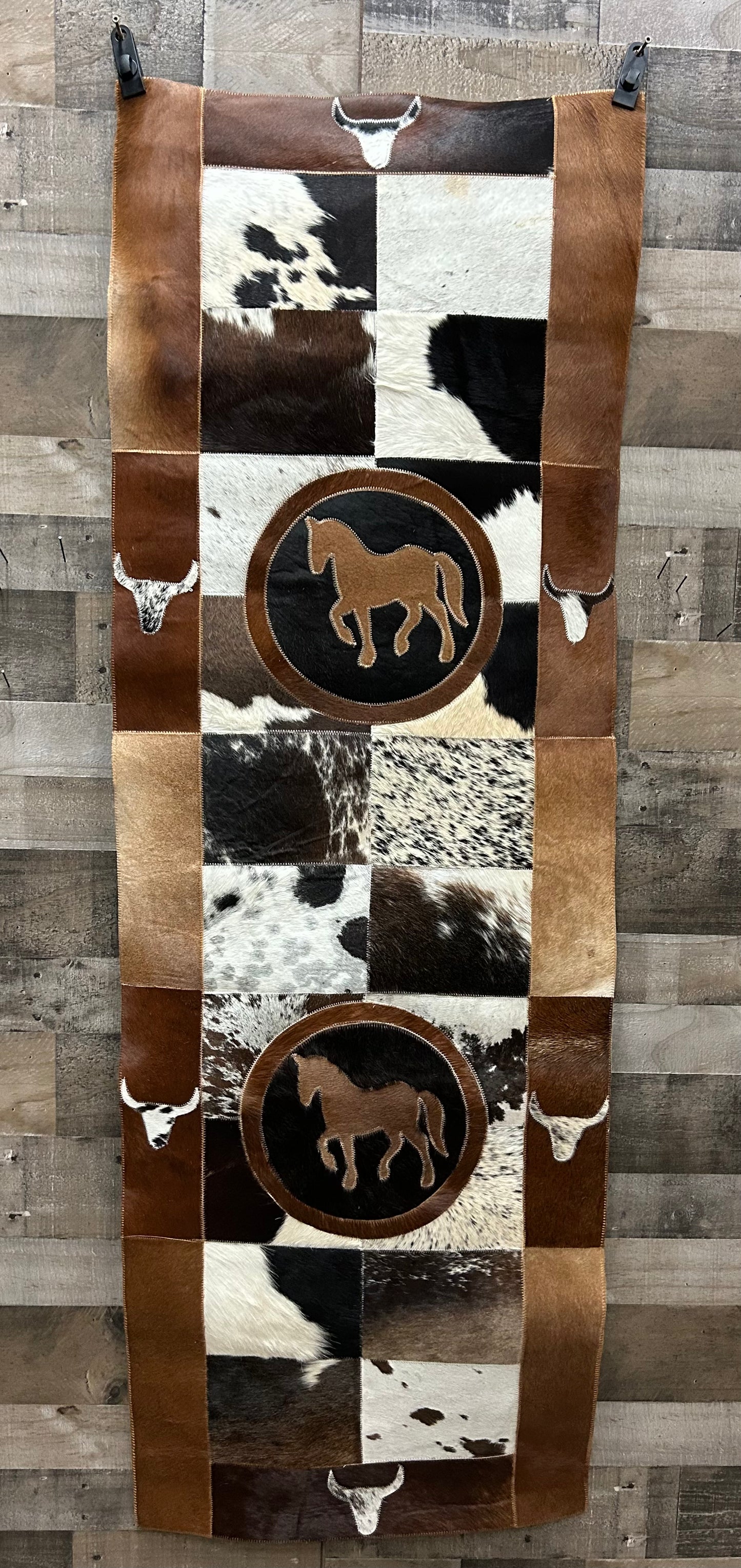 Cowhide floor runner 2’x6’