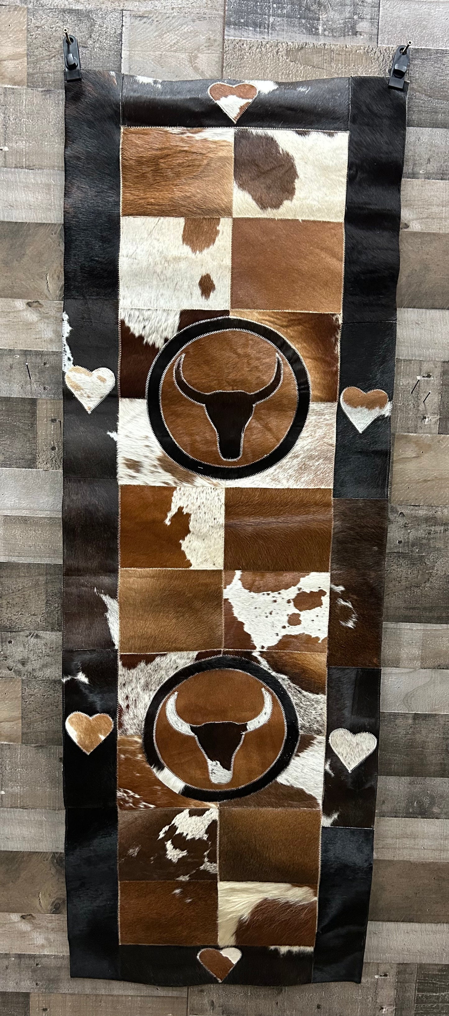 Cowhide floor runner 2’x6’