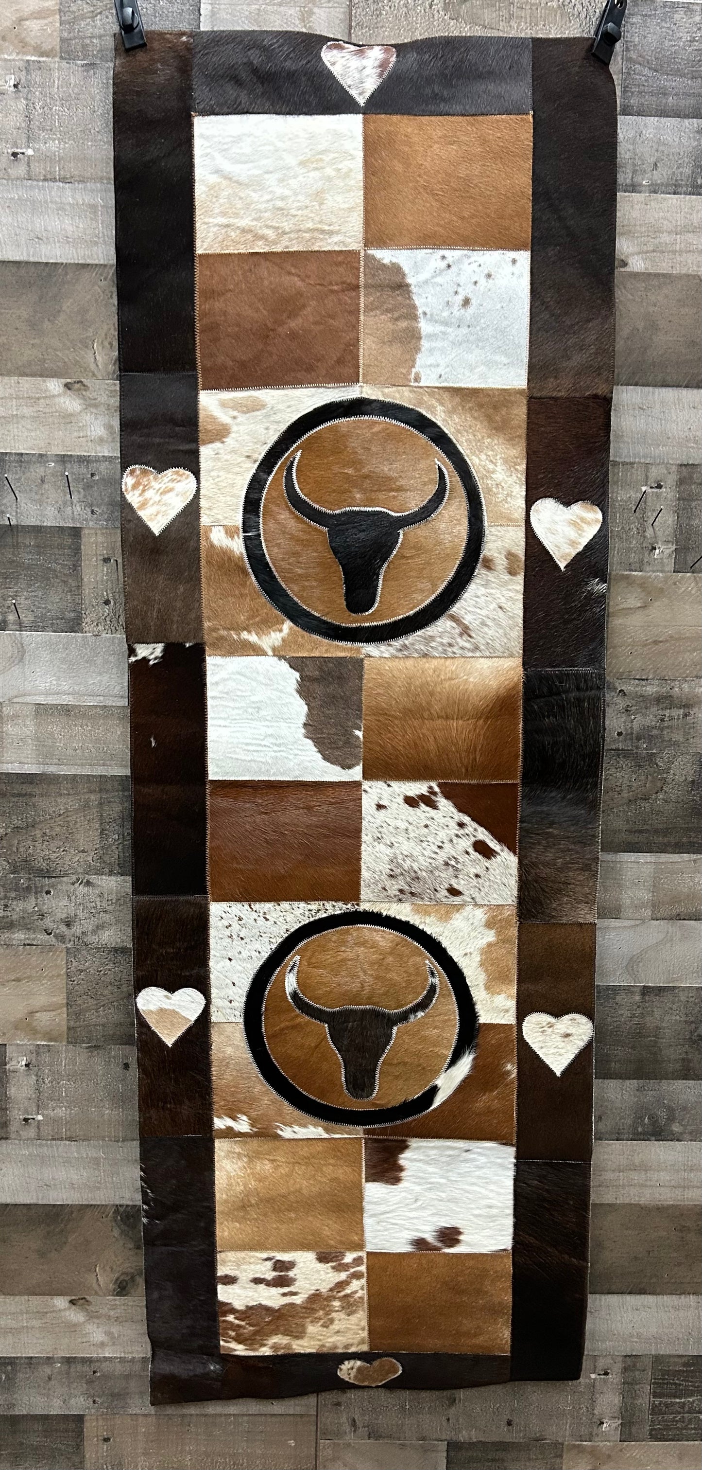 Cowhide floor runner 2’x6’