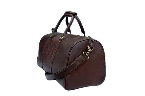 Leather Duffle Bag With Laptop Compartment